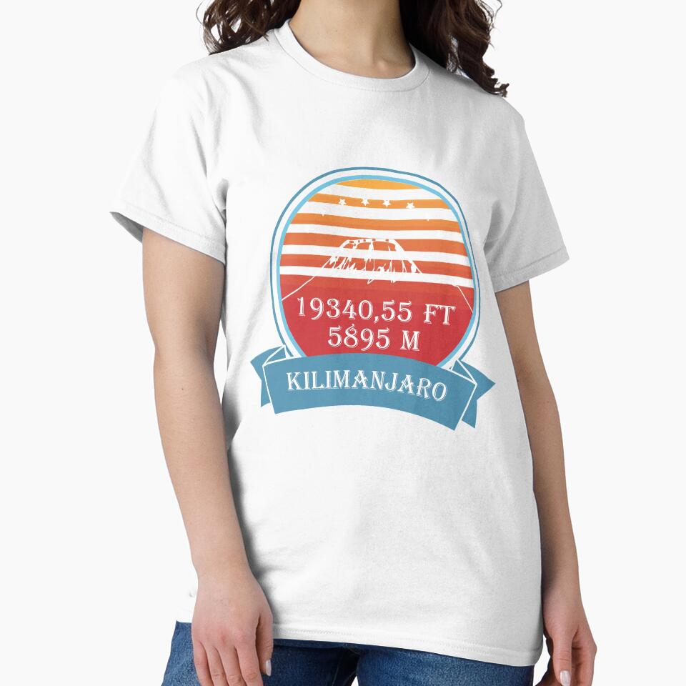 Kilimanjaro mountain nature mountaineer Tanzania retro by DerNerd