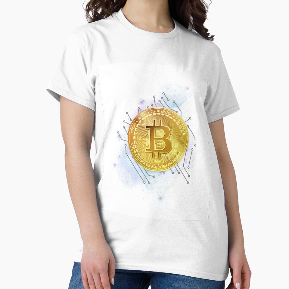 Crypto Bitcoin Wall Art by Gaynor Burrows