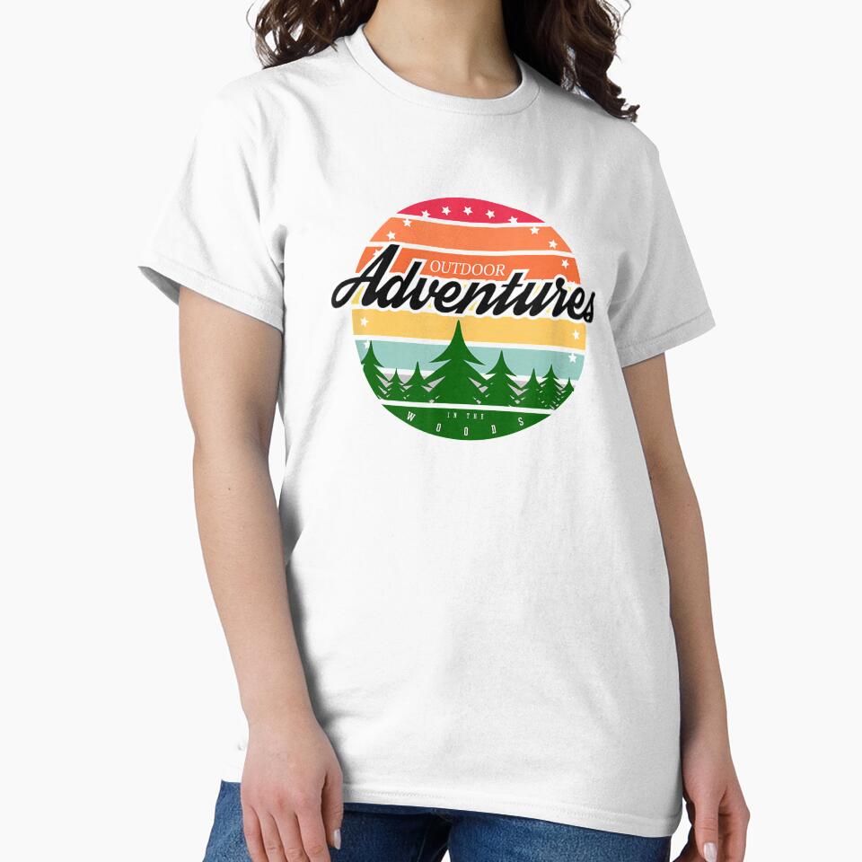 Outdoor Adventures In The Woods Retro by aguilaro