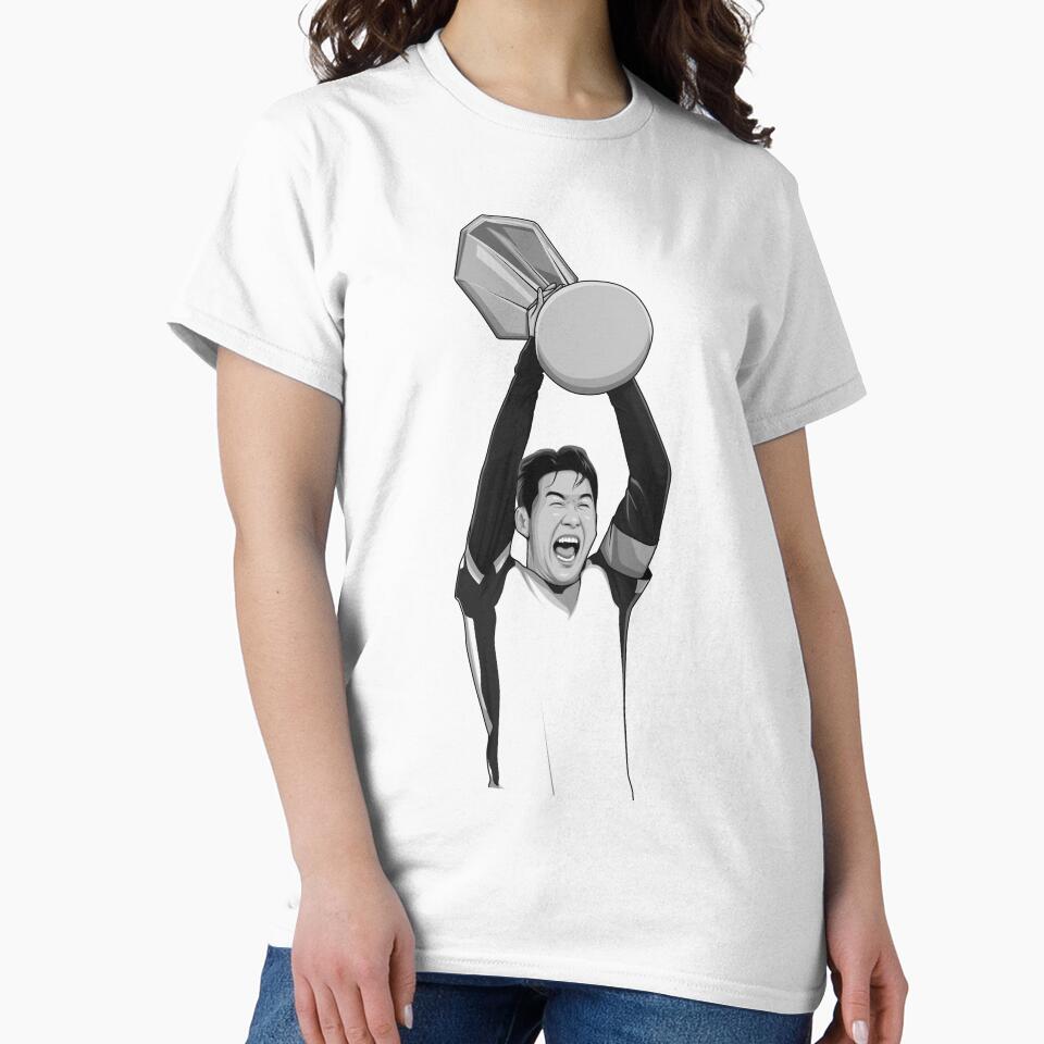 Son Heung-min Black and White Version by Aldduardo Unisex , , , Long Sleeve Tee