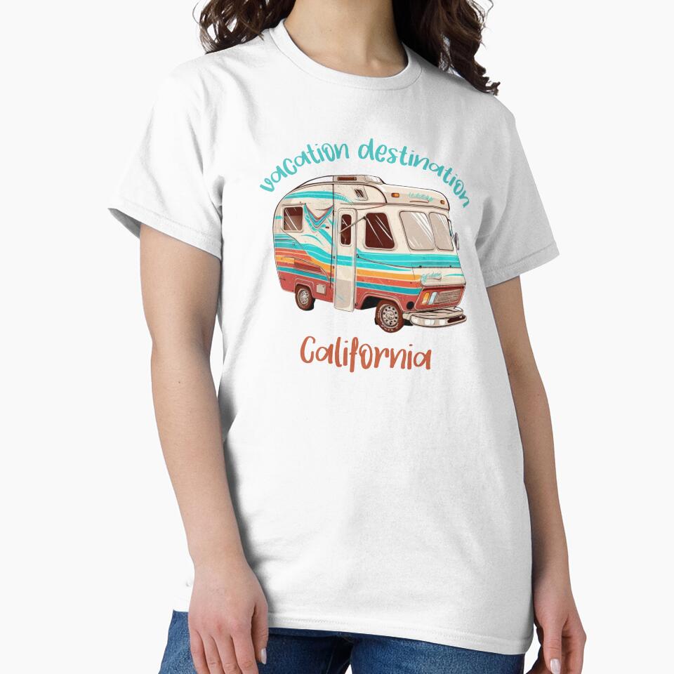 Vacation Destination California T-Shirt by MarqisStudio