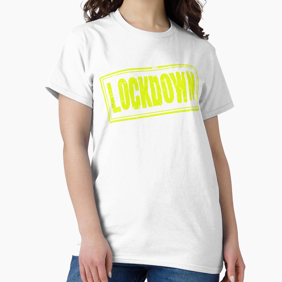 Lockdown (Classic Distressed Vintage Retro Stamp) by SassyClassyMe
