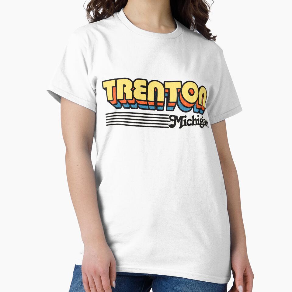 Trenton, Michigan | Retro Stripes by retroready