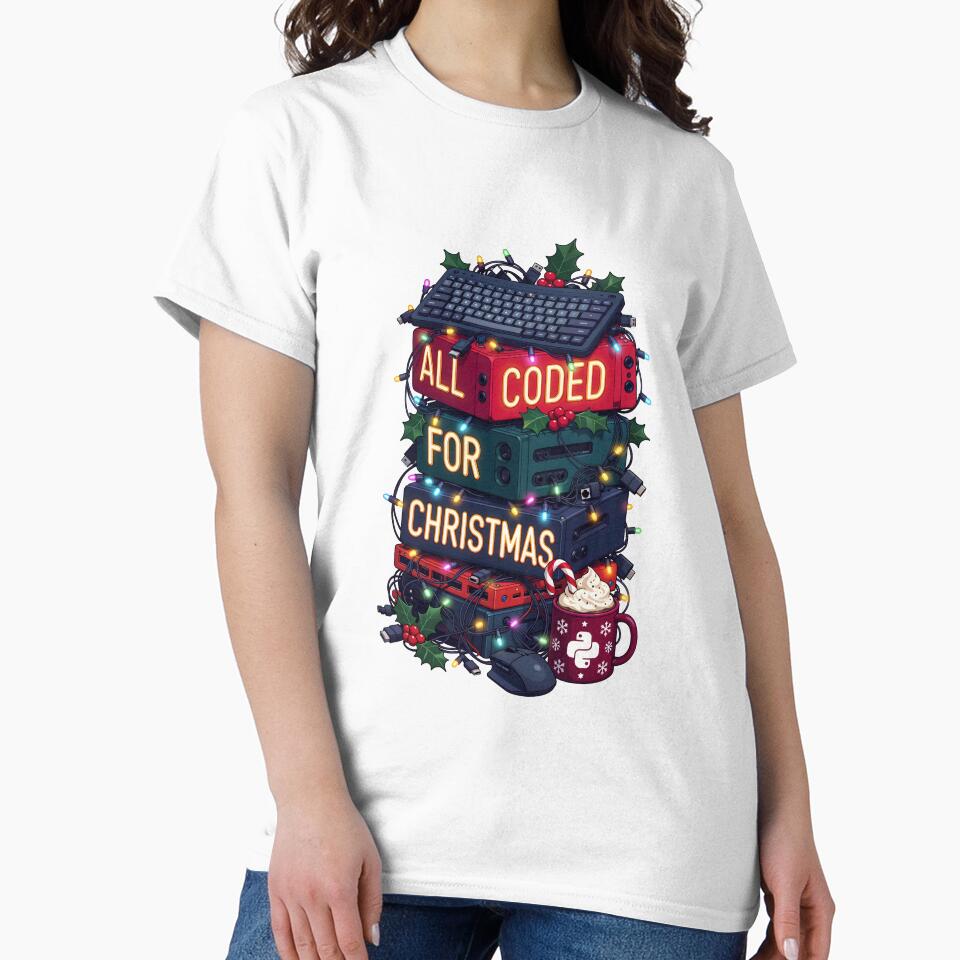 All Coded For Christmas Programmer Joke by QuirkySpark
