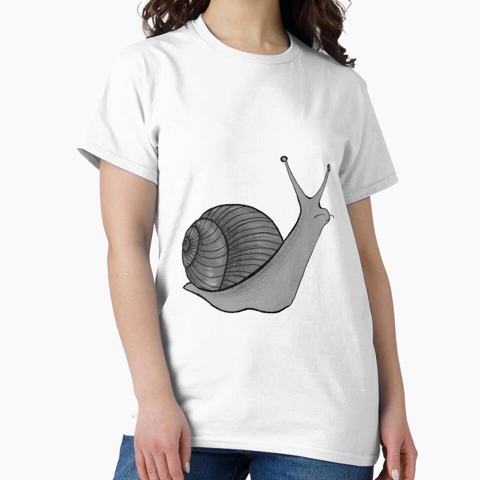 Grayscale Snail by TelkArt