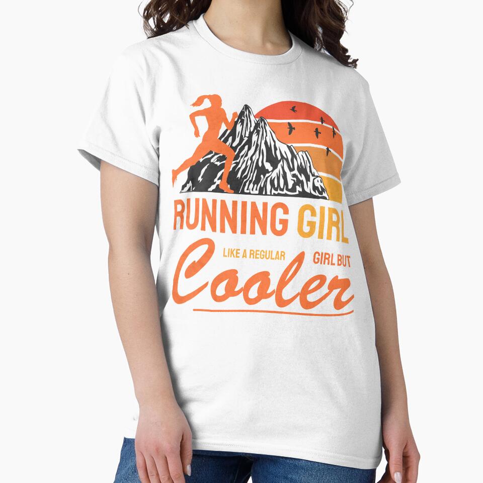 Running Girl Like a Regular Girl But Cooler Gift for Women Runners by grinta2021