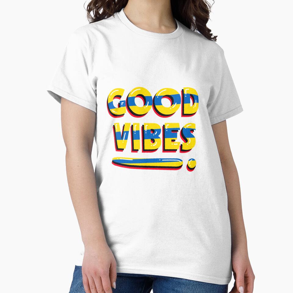 Good Vibes Only - Positive Motivational Typography Design by Radiant abstract studio