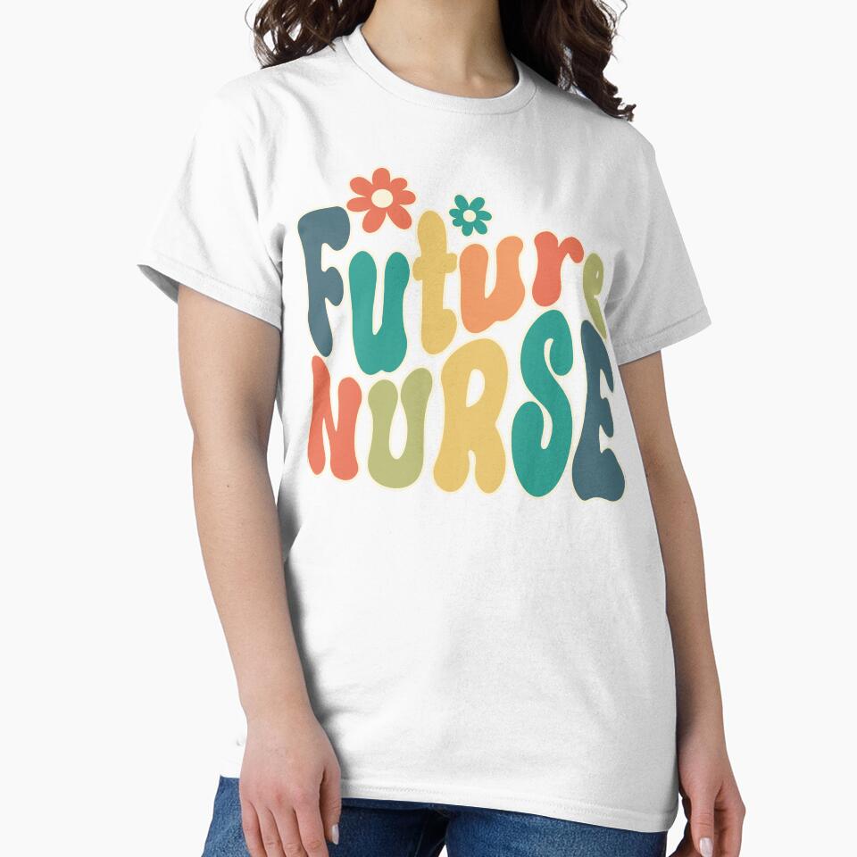 Retro Future Nurse Design in Green Tone by Reba Collins