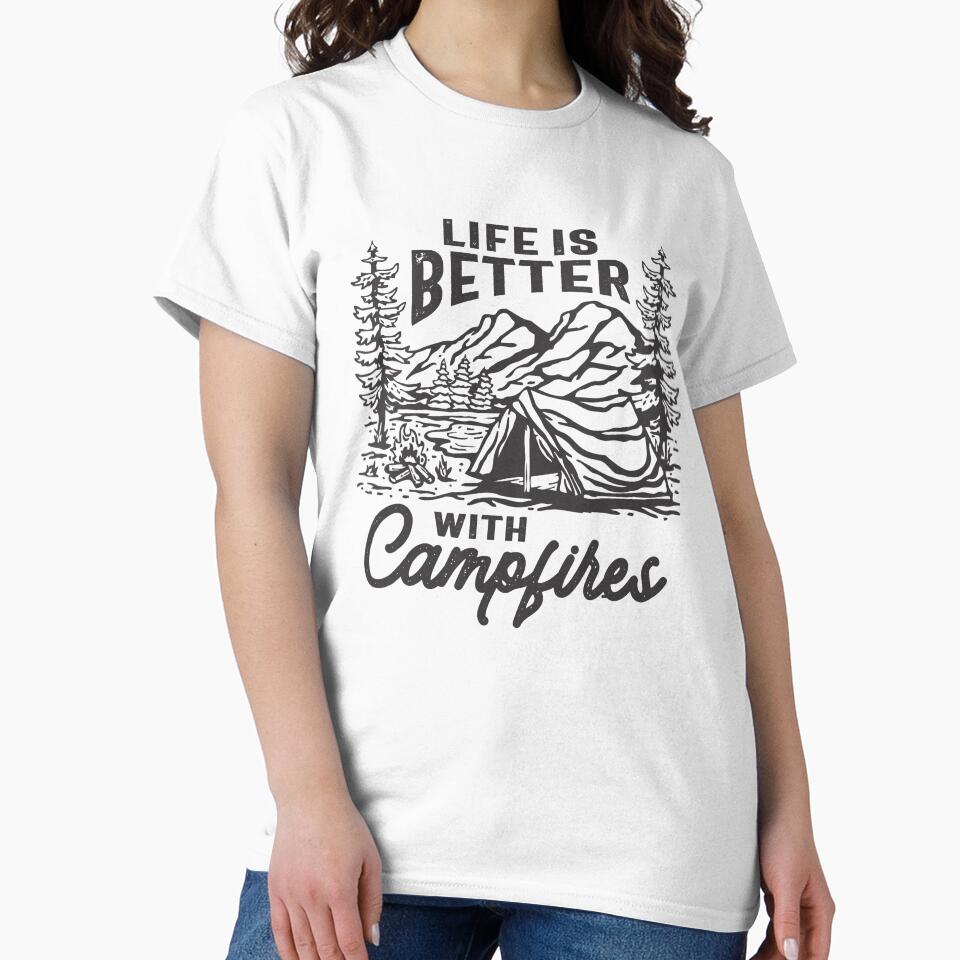 Life is Better With Campfires Outdoor Adventure by cidolopez