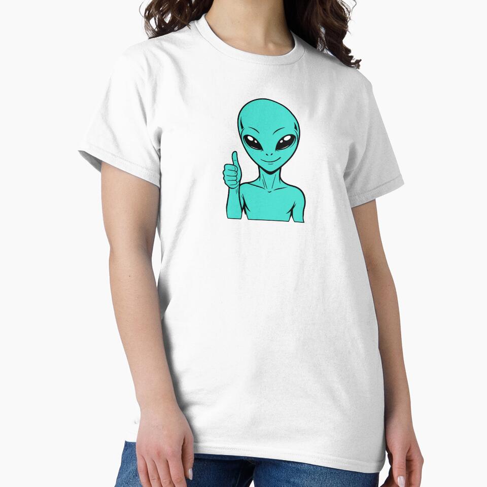 ZORGO Alien Thumbs Up – Funny Space Alien Approval Sticker by The-Visitors