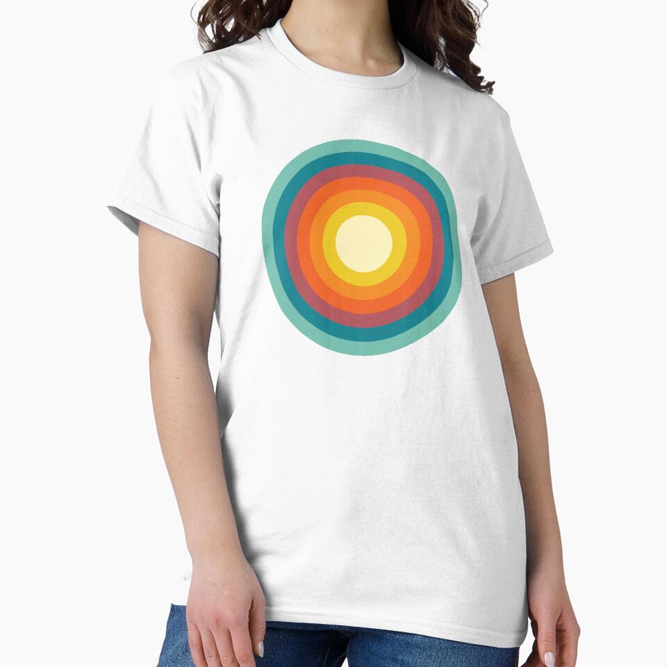 Retro Color Circles – Minimalist 70s Design by NiceHatHarry