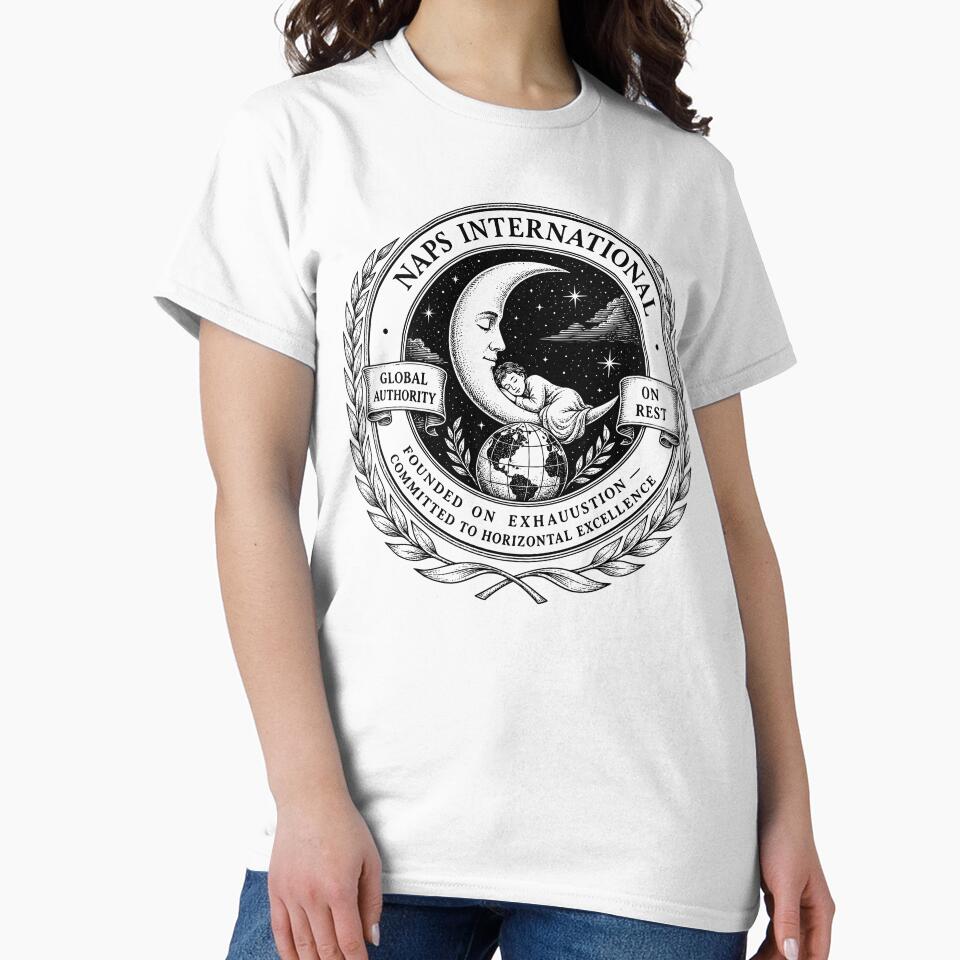 Naps International Funny Sleep Society Vintage Emblem Graphic by Wearit.shop