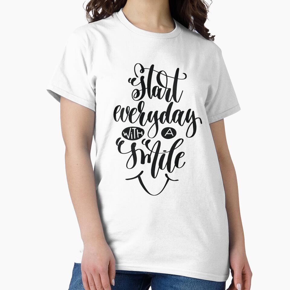 Start Everyday With A  Smile / Startup Inspirational Quote by ProjectX23