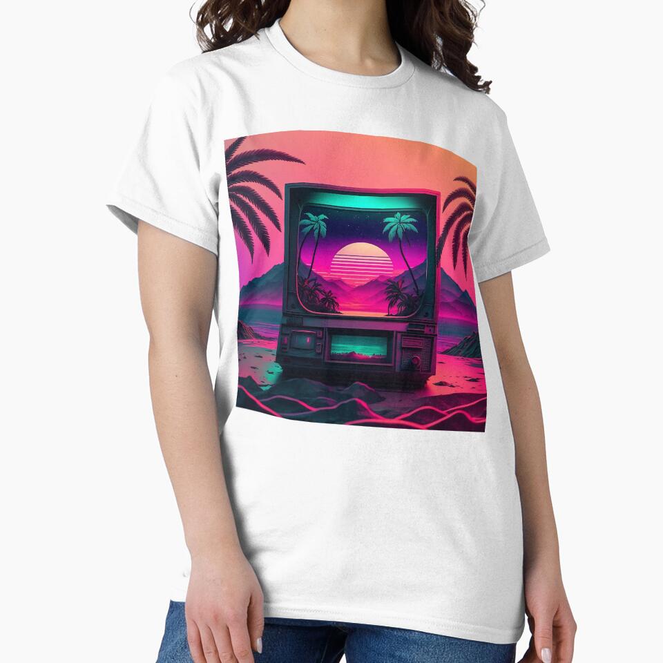 Vaporwave CRT TV by VibrantView