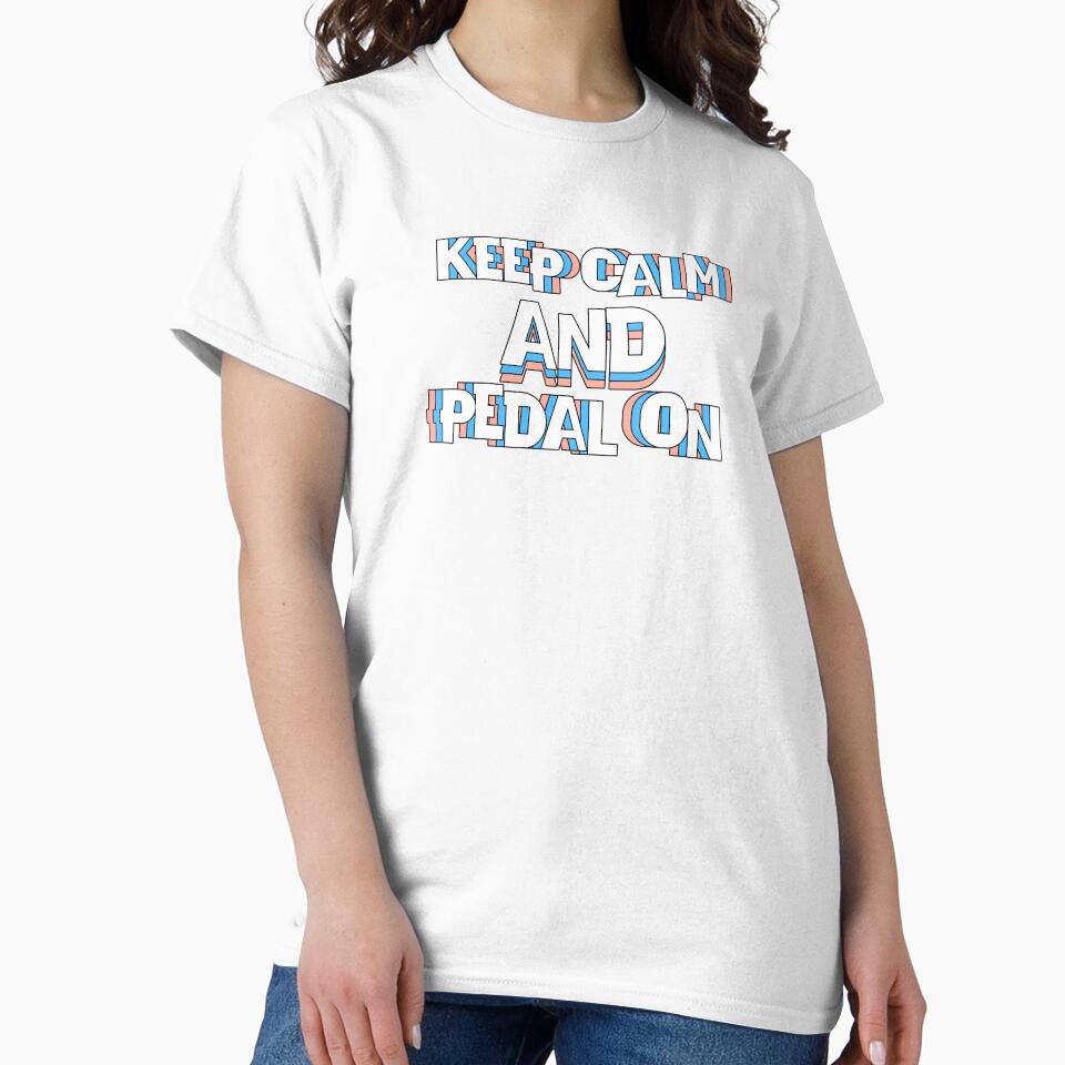 Keep Calm And Pedal On Cycling by DomTeesHaven