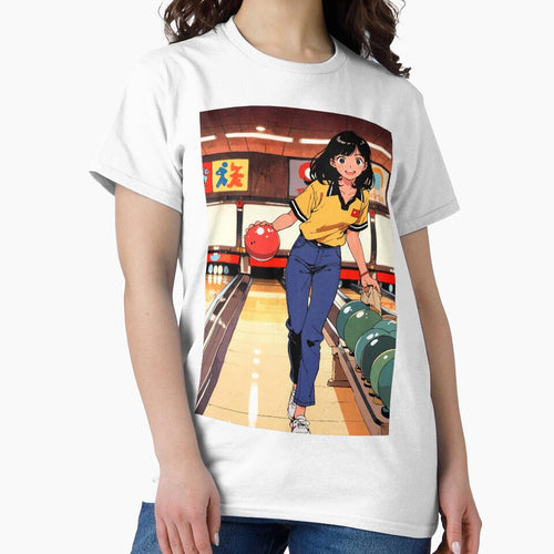 90s Retro Anime Bowling Strike - Vintage Arcade Aesthetic by ShadowsInk