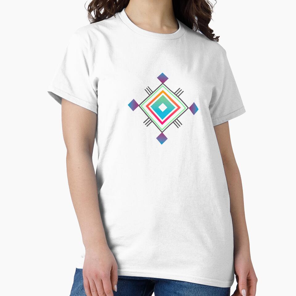 Abstract indigenous geometric symbol by Iknu art
