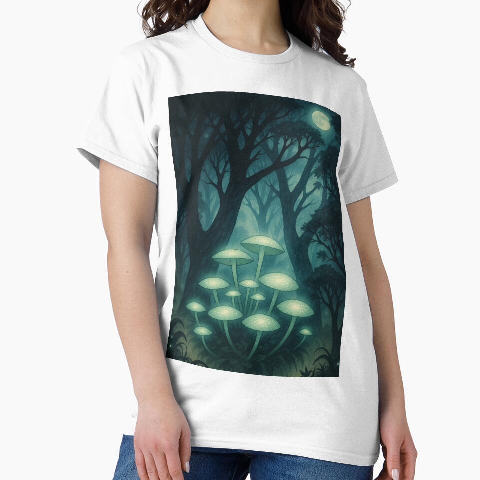 Enchanted Moonlit Mushrooms by The Rogue Mark
