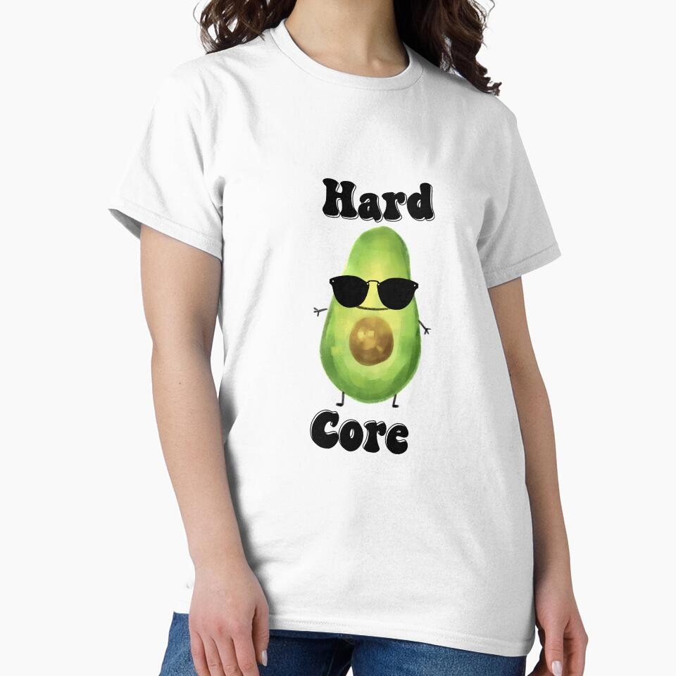 Hard core avocado with sunglasses design by FayNdesigns