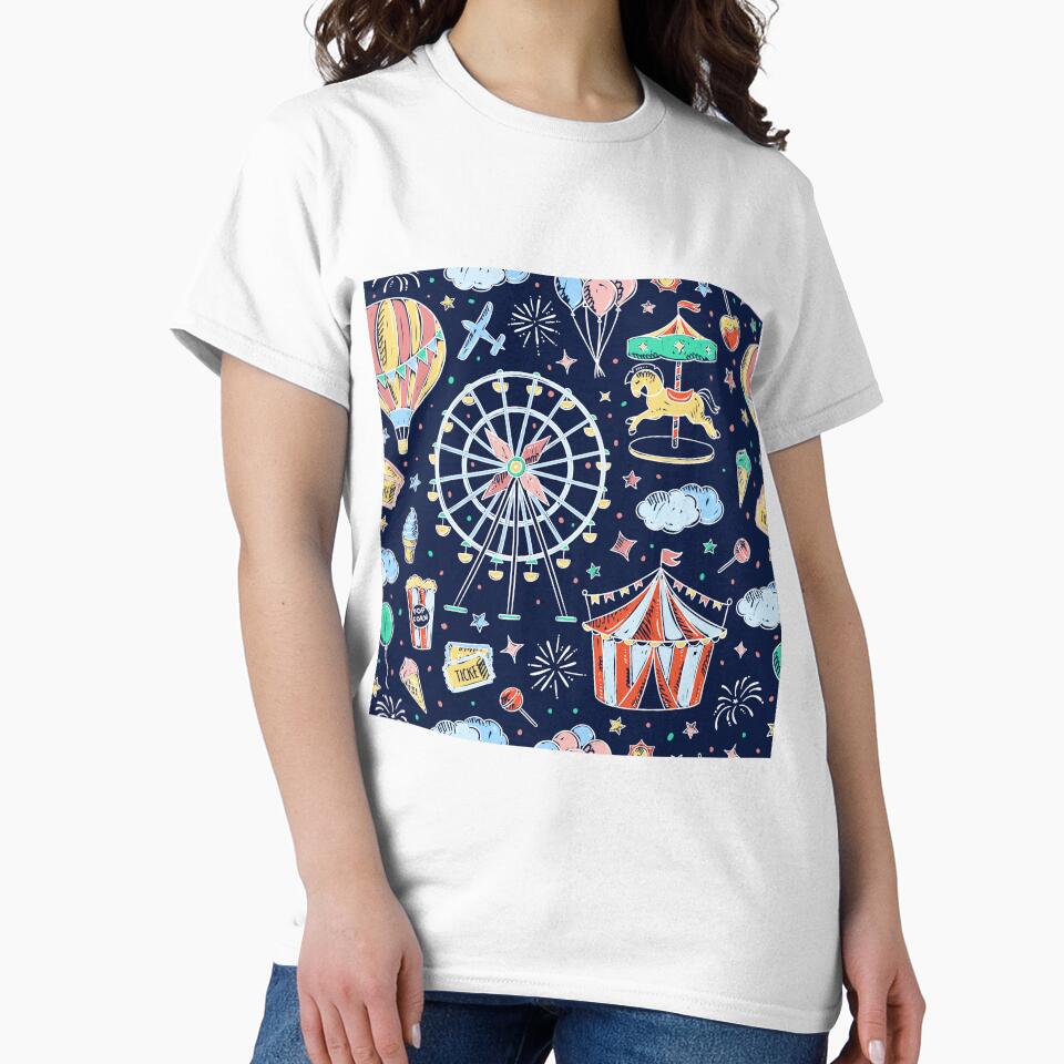 Childhood Amusement Park Memories at Night by Compass and a Camera