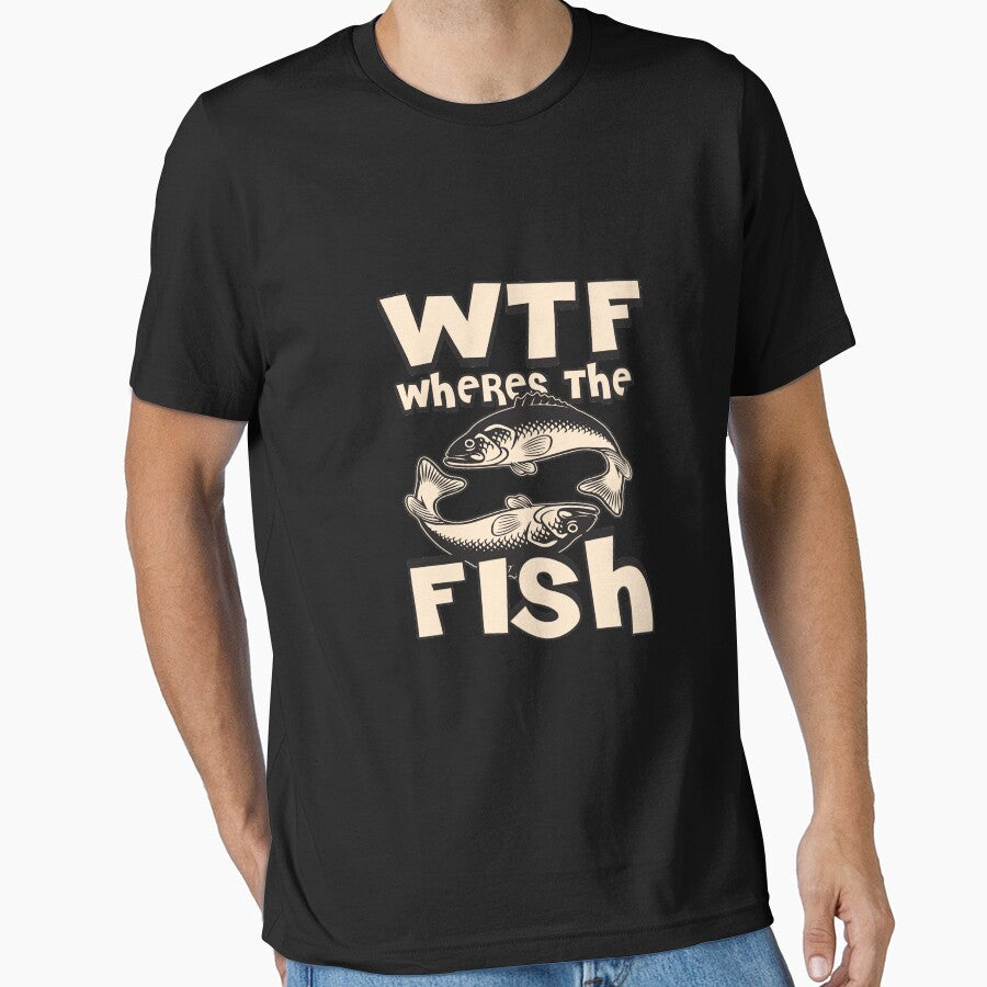 WTF Wheres The Fish | fishing shirt | fishing gifts | fishing clothes | bass fishing shirt | ice fishing | fishing accessories | fishing novelty | fishing shirt for men | fishing shirt for women by Kreature Look