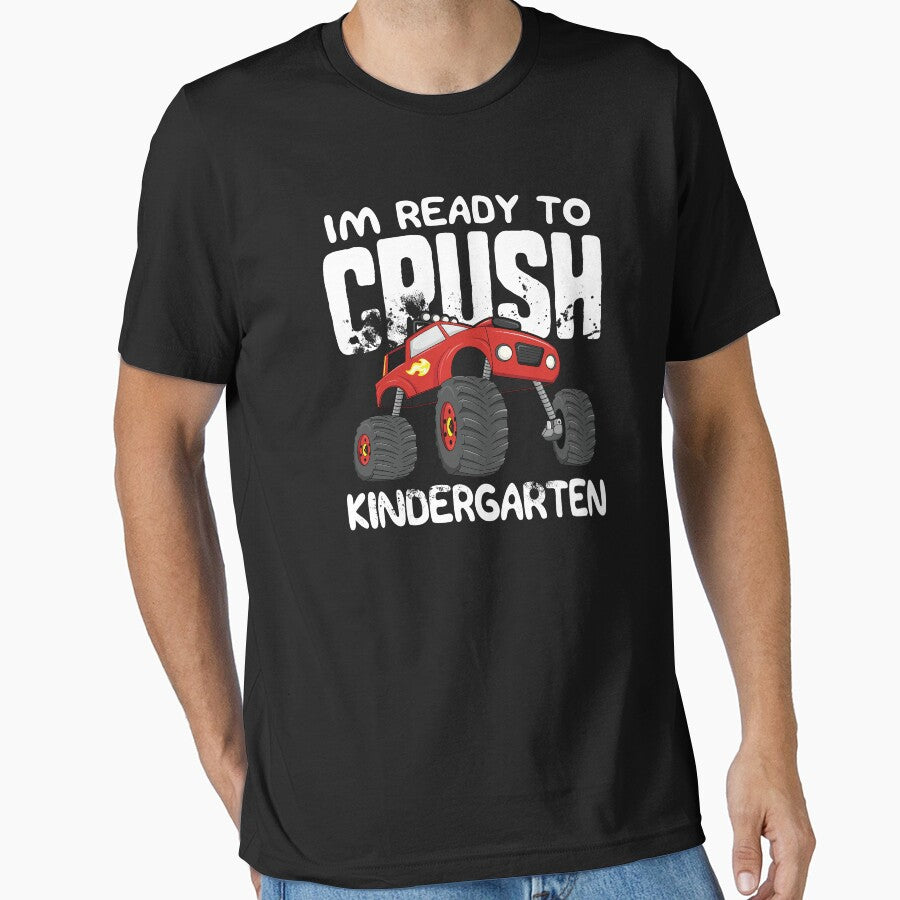 Ready To Crush Kindergarten Back to School T-Shirt Truck by 14thFloor