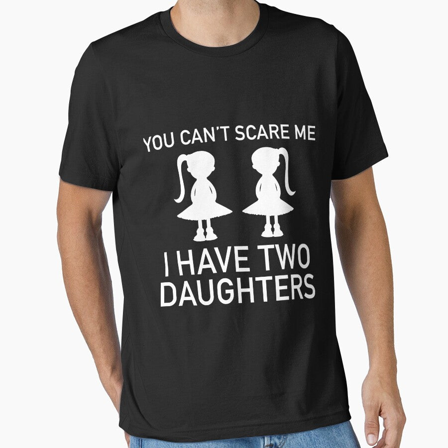 I Have Two Daughters Slim Fit by Karenleeha Unisex , , , Long Sleeve Tee