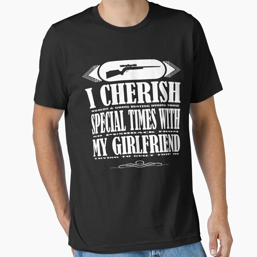 Hunter Shirt Gift For Hunting Cherish Girlfriend Ls by daniellejgodbey