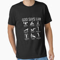 God Says I Am Christian Workout Gym Women Men by FrankIsabel