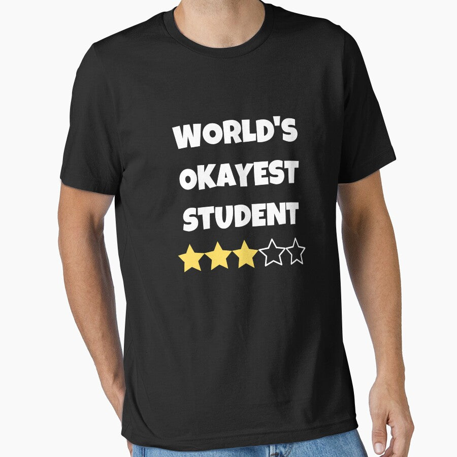 Funny World's Okayest Student Gag Gifts Average Stars by FazCreations