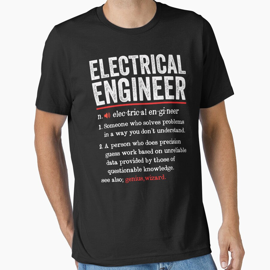 Electrical Engineer Funny Definition: Electrical Engineering Gift - Electrical Engineer by Adexyl