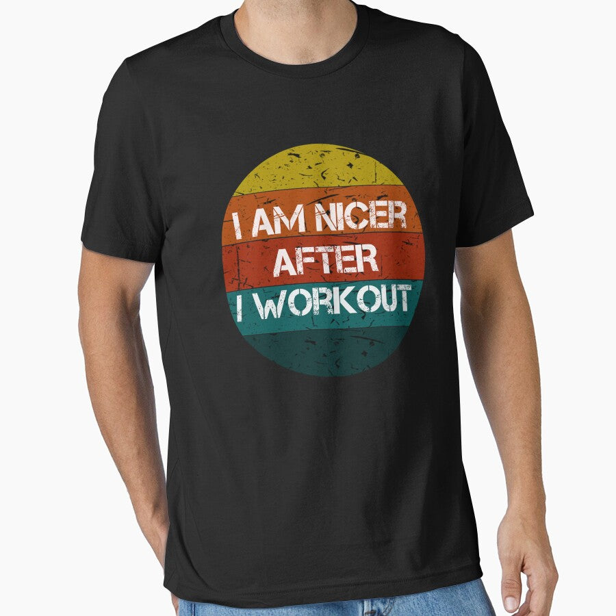 i'm Nicer After i Workout Vintage Gifts by rachidhaz