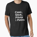 Helmet, stick, skates and pilota - Text blanc by Jokcat