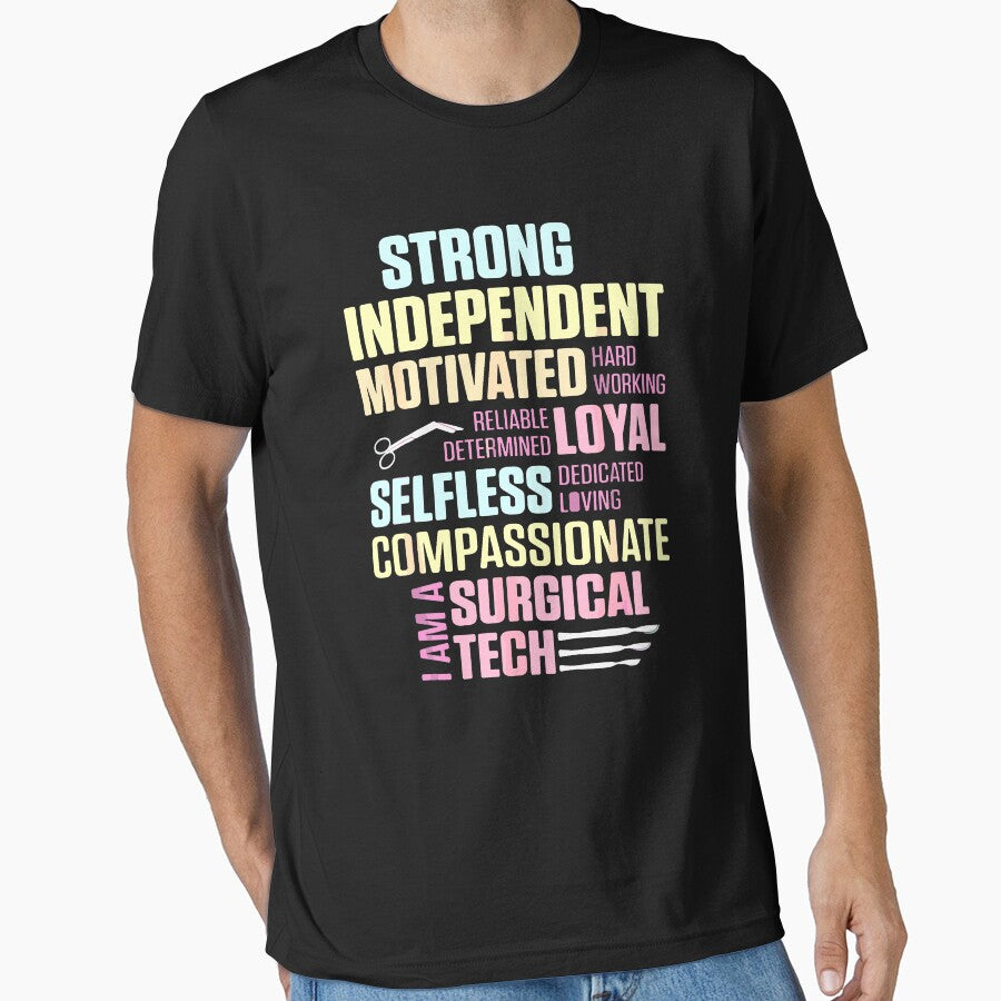 Surgical Technologist Rely Scrub Tech T-Shirt by septee