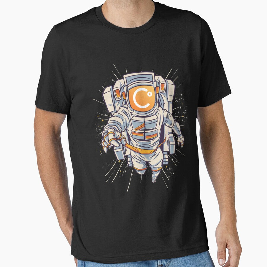 Celsius Crypto Tee, Celsius Astronaut to Moon by DrunkGirlD1901