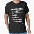 Engineer Student Funny design (Loves to sleep, but never go to bed early), # Understanding Engineers by mabbaskhann