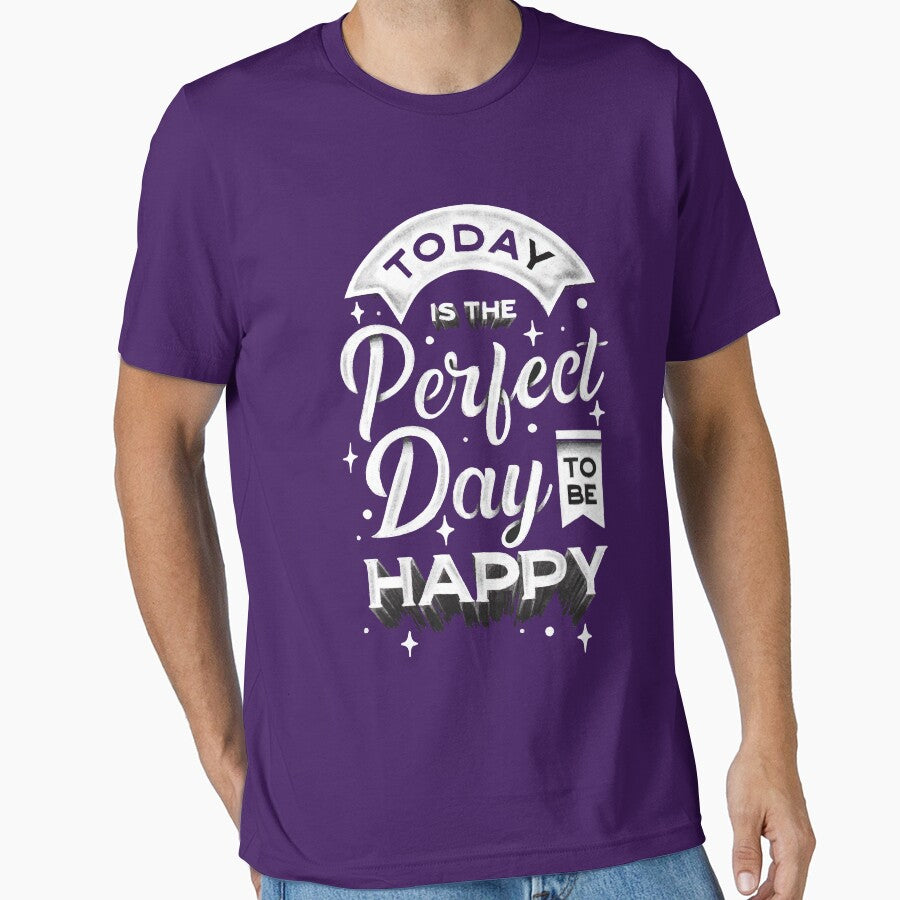 Today is the Perfect Day to Be Happy | Life Quote by intrique8