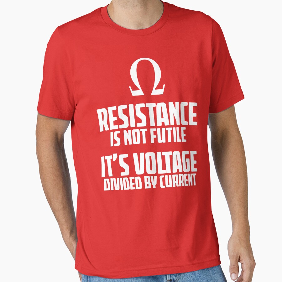 Funny Electrician - Physics T Shirt by bitsnbobs