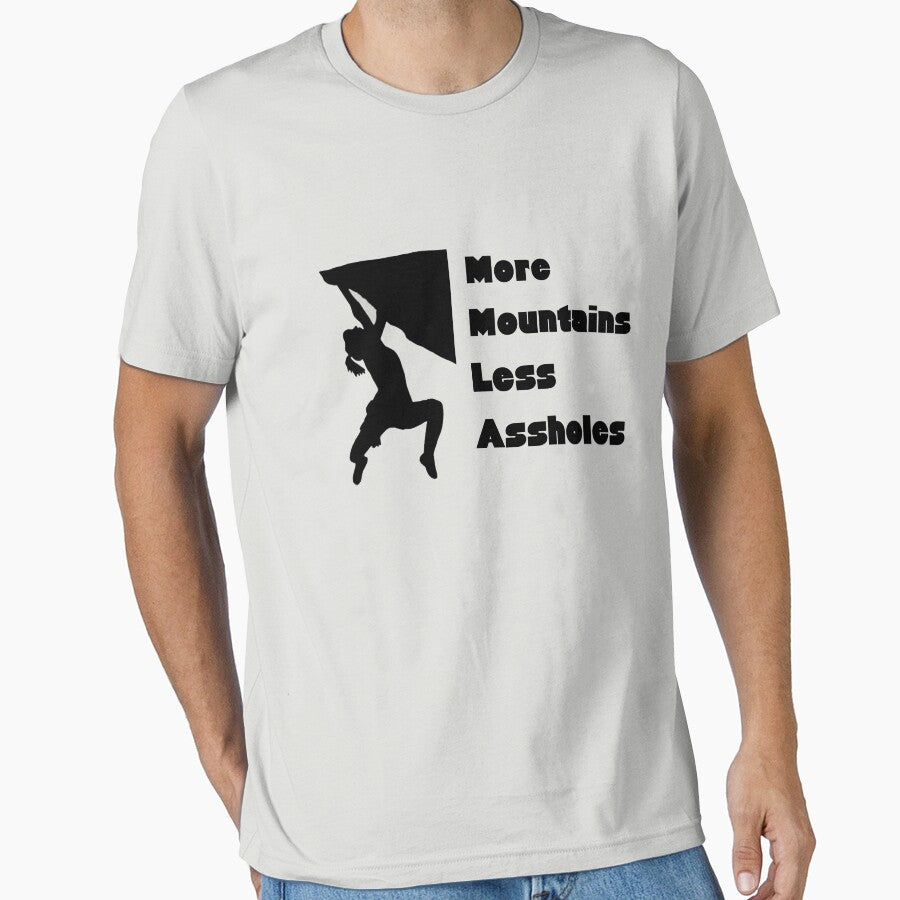 More Mountains Less Assholes Camping Funny Sayings Mens And Women Gift Ideas Jokes Design Fun Camping by Akmloza