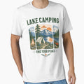 Lake Camping Find Your Peace Adventure Design by TeeVerse27