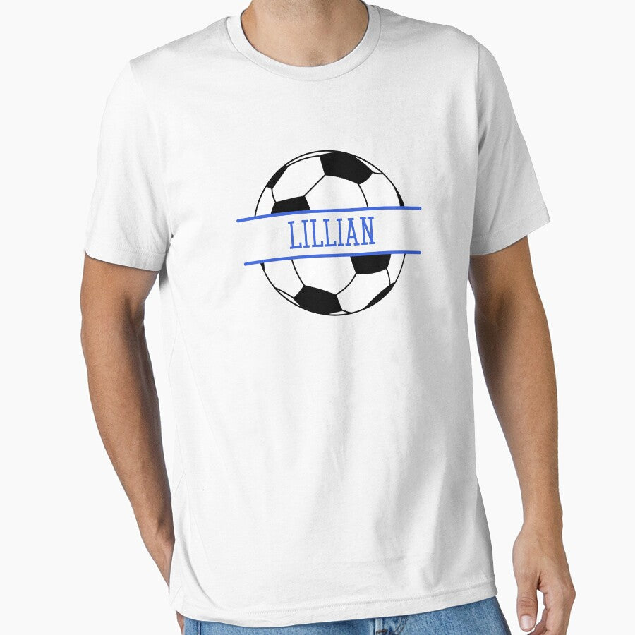 Lillian Personalized Soccer Ball by AtriumHouse Unisex , , , Long Sleeve Tee