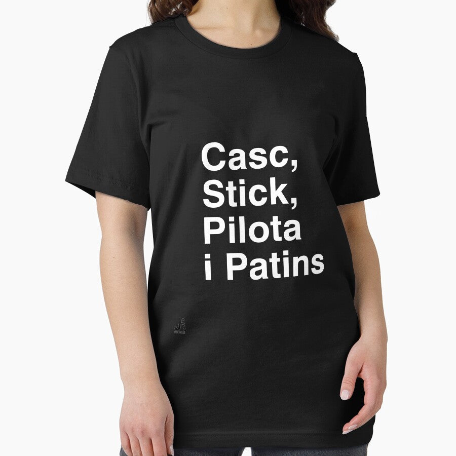 Helmet, stick, skates and pilota - Text blanc by Jokcat