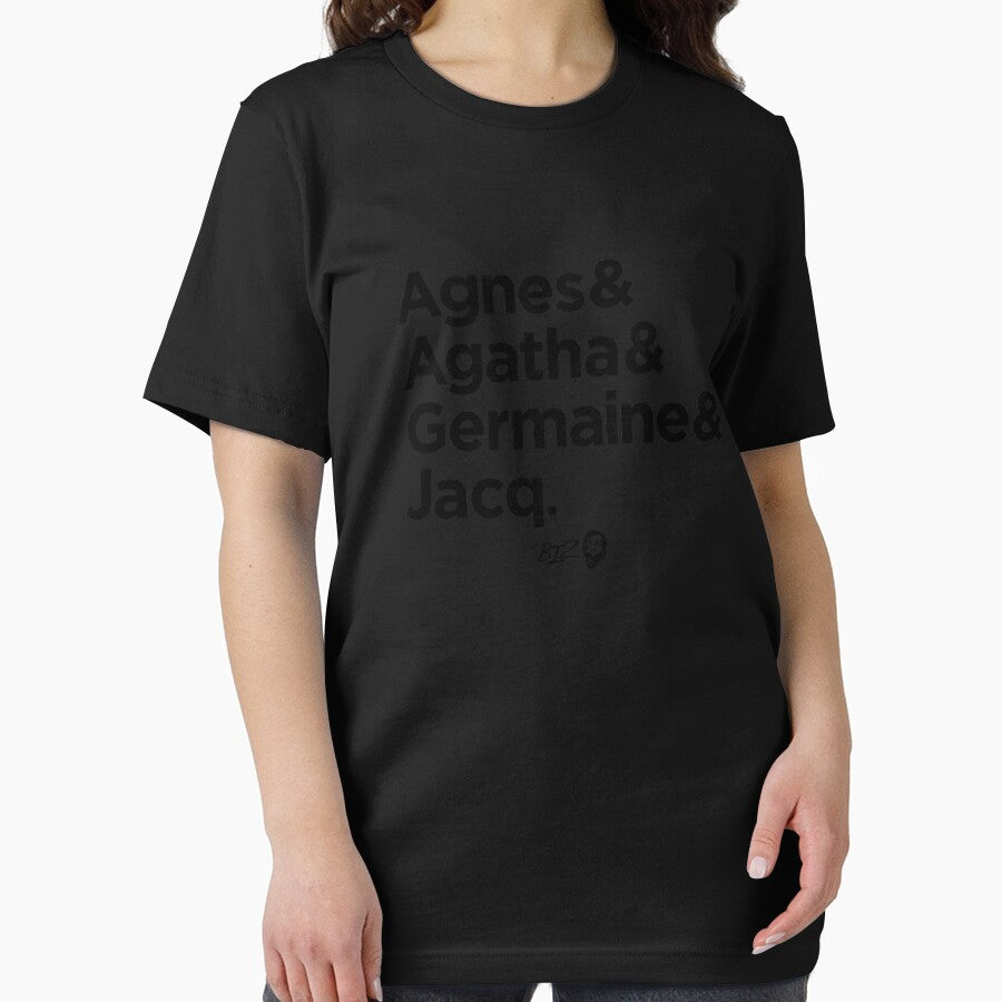Agnes, Agatha, Germaine, and Jacq. (in black lettering) #526 by vespira-motion