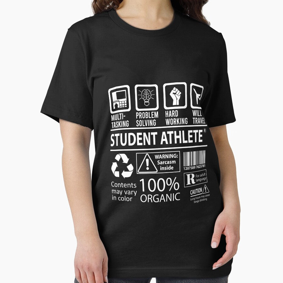 Student Athlete T Shirt - MultiTasking Certified Job Gift Item Tee by oslandefren