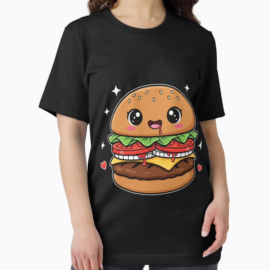 Patty Perfection - Kawaii Burger Ketchup Smile by Merchifyme2000