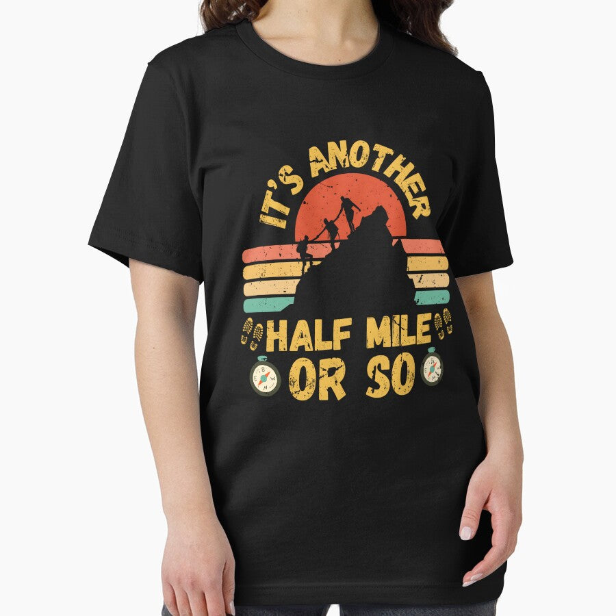Funny Hiking It’s Another Half Mile or So Retro Distressed by Guess4best