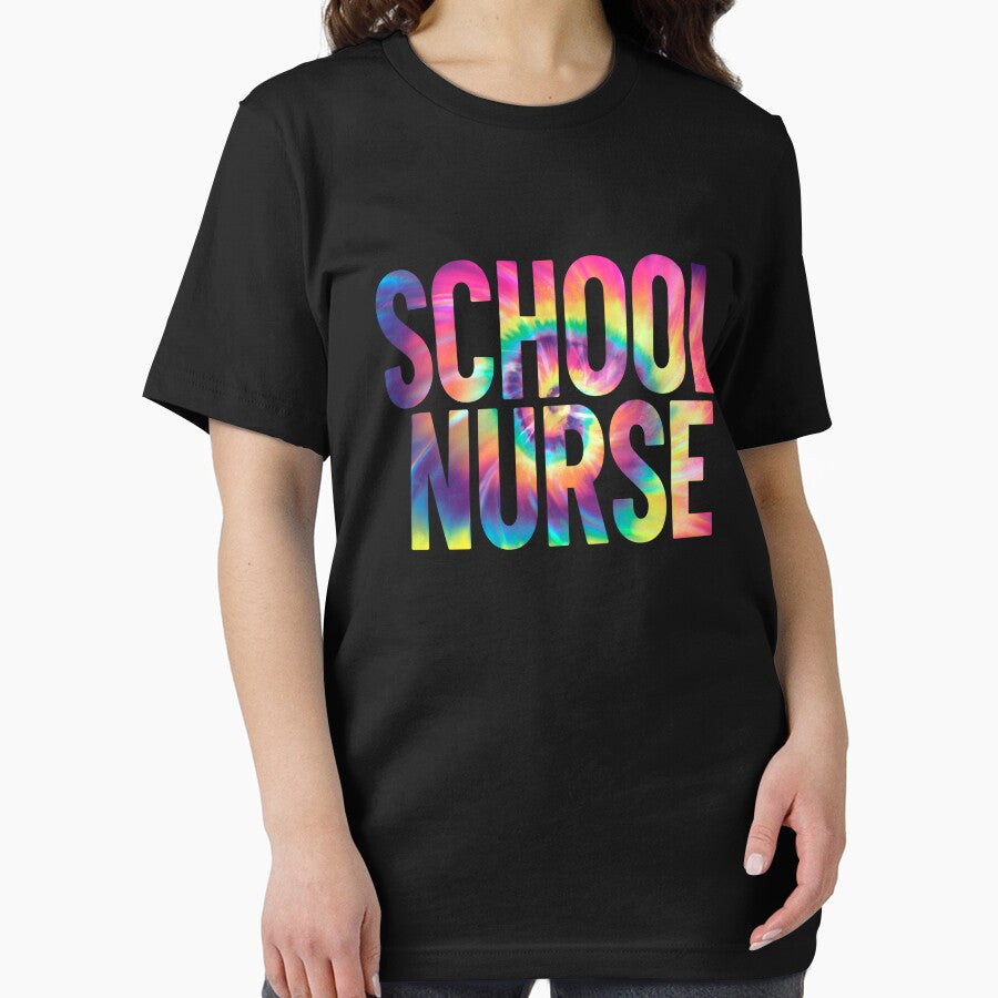 School Nurse Gift Cute Tye Dye School Nurse Gear by DynamicDesign
