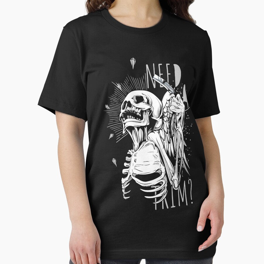 Need A Trim Slim Fit T-Shirt : Barber Sugar Skull by sakhi25