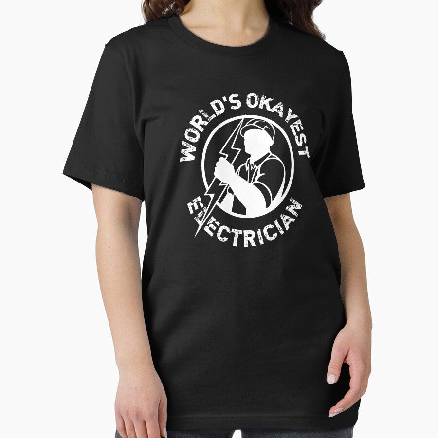 World's Okayest Electrician - Funny Electrician Gift by mayamay0