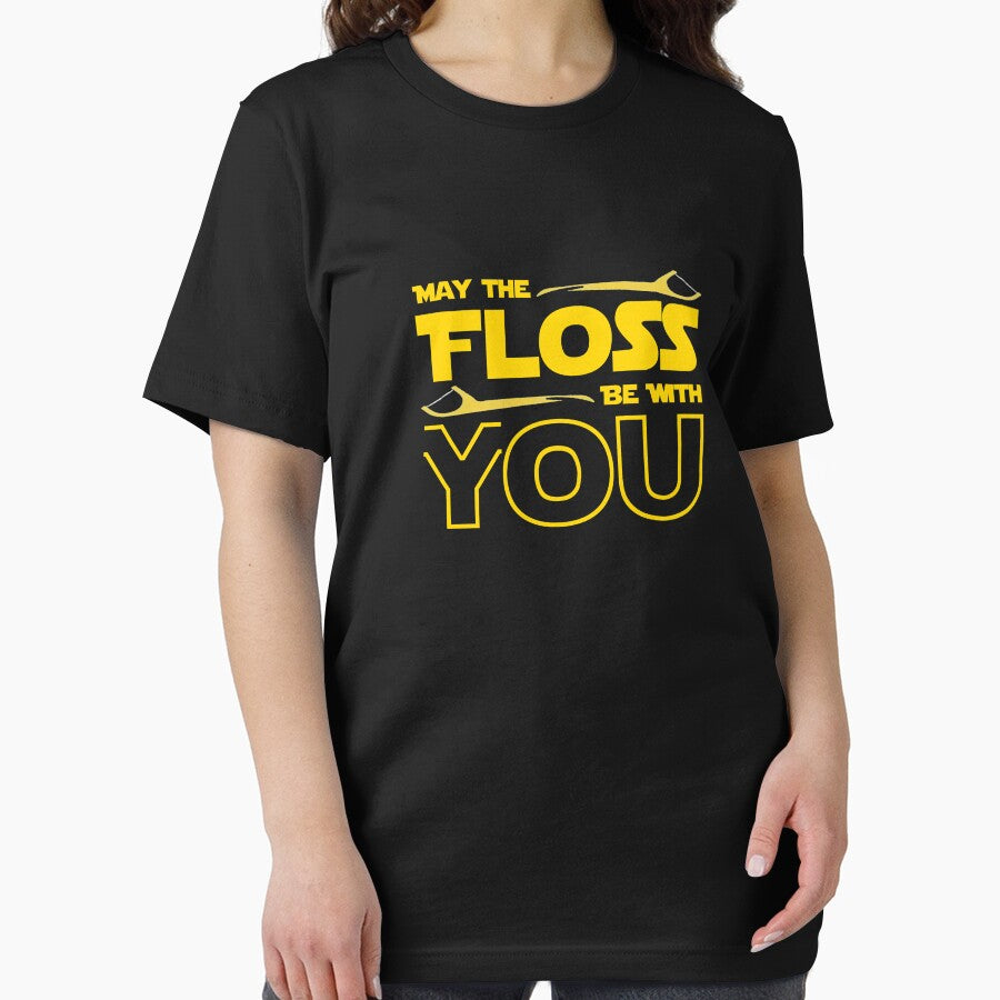 May The Floss Be With You Dentist Dental Funny Motif by frolikon